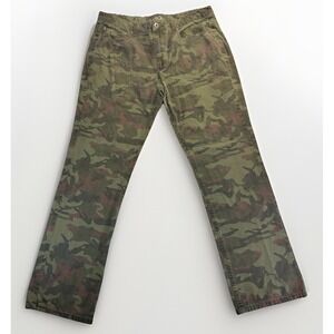 Carbon Low Rise Slim Straight 36x32 Camo Pants Utility Trap Y2K Streetwear